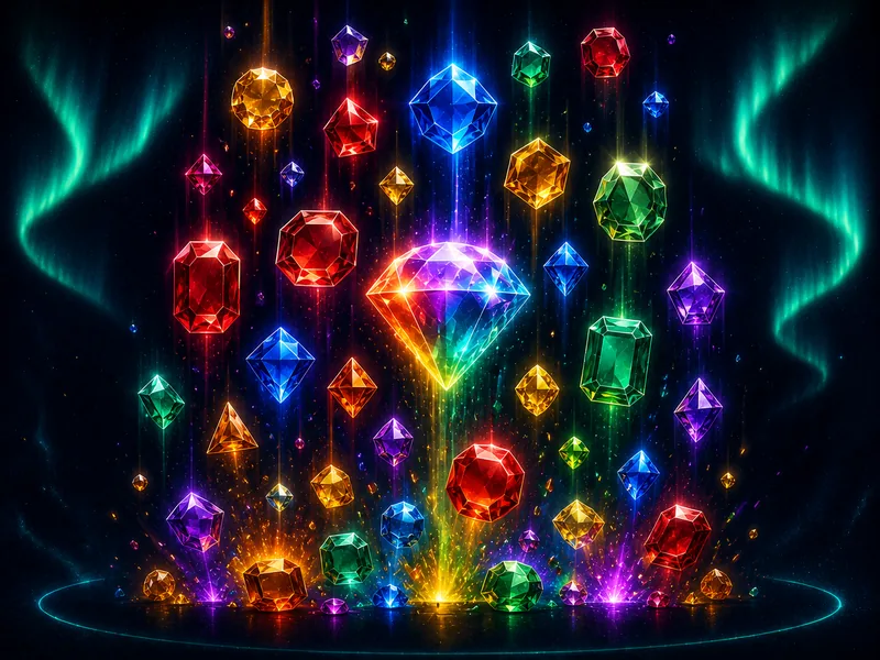 Cascading gems Megaways artwork